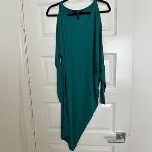 BCBG blue green dress in size S